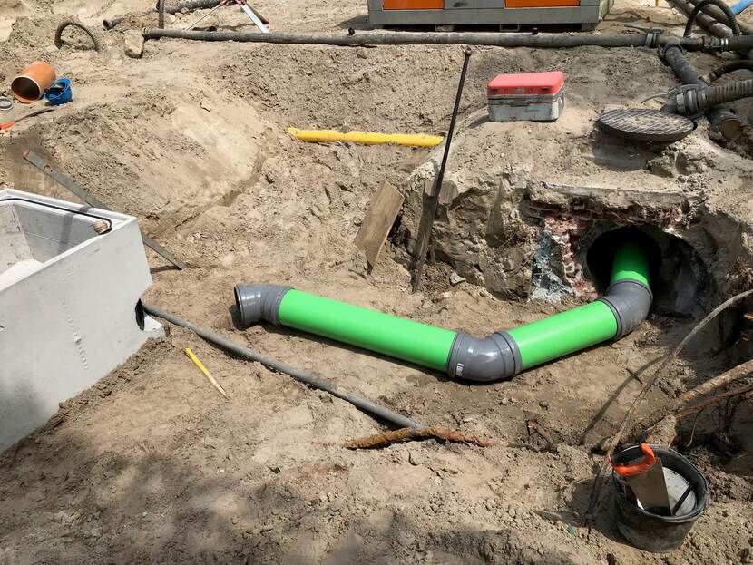 Rioolwerkzaamheden in Dongen